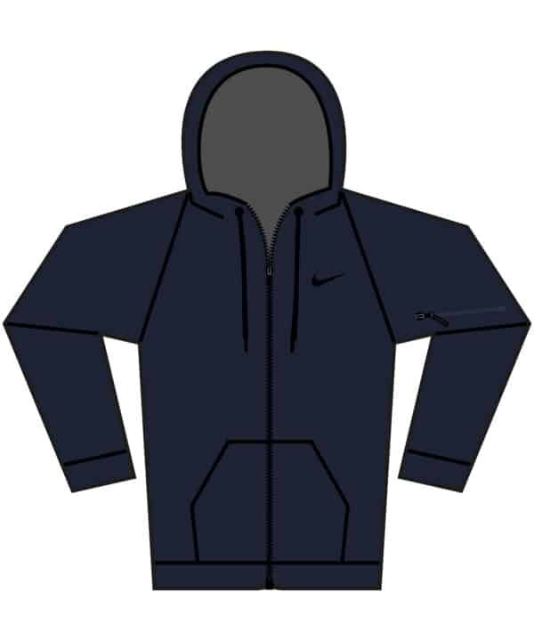 Nike full-zip fitness hoodies