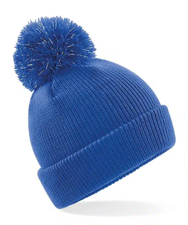 Junior reflective bobble beanies