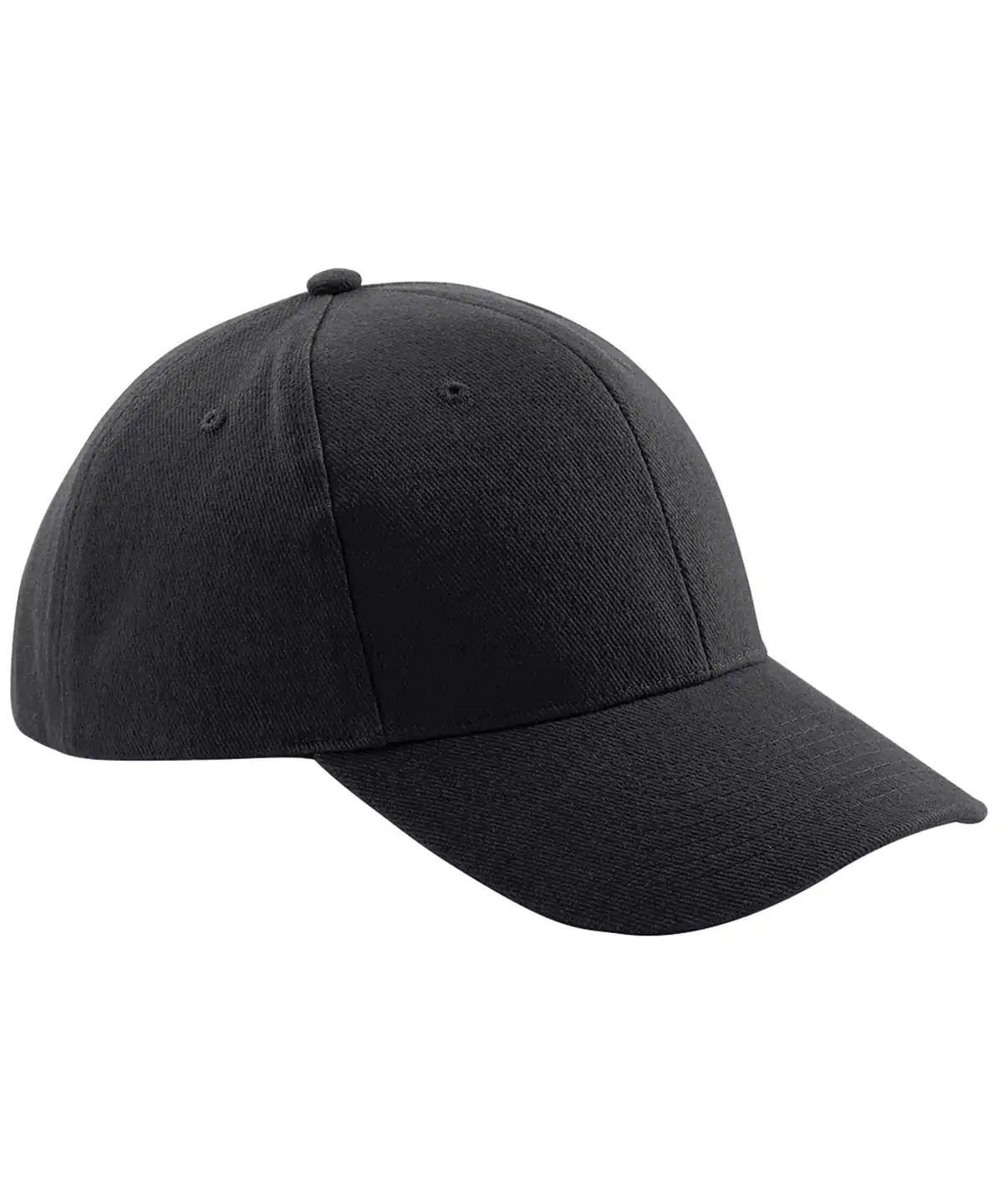 Quality black embroidered cap for sports and casual wear. Customisable with embroidery and printing.