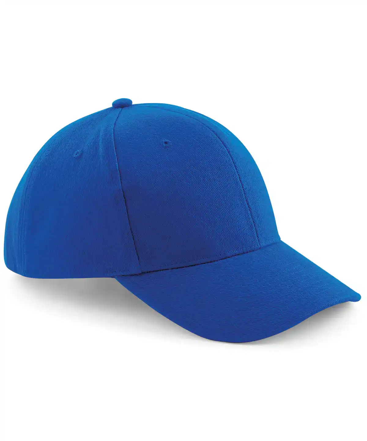 Bright royal blue ProStyle heavy brushed cap, one size, embroidered branding.