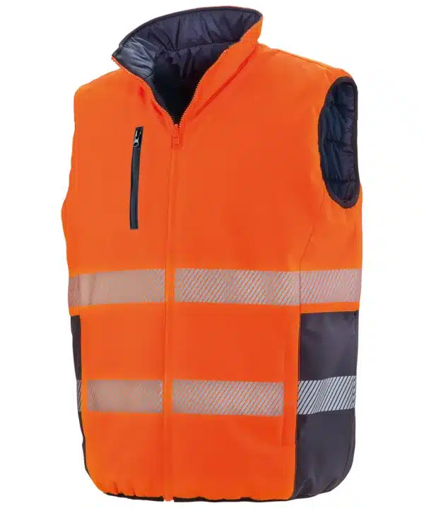 Reversible soft padded gilets