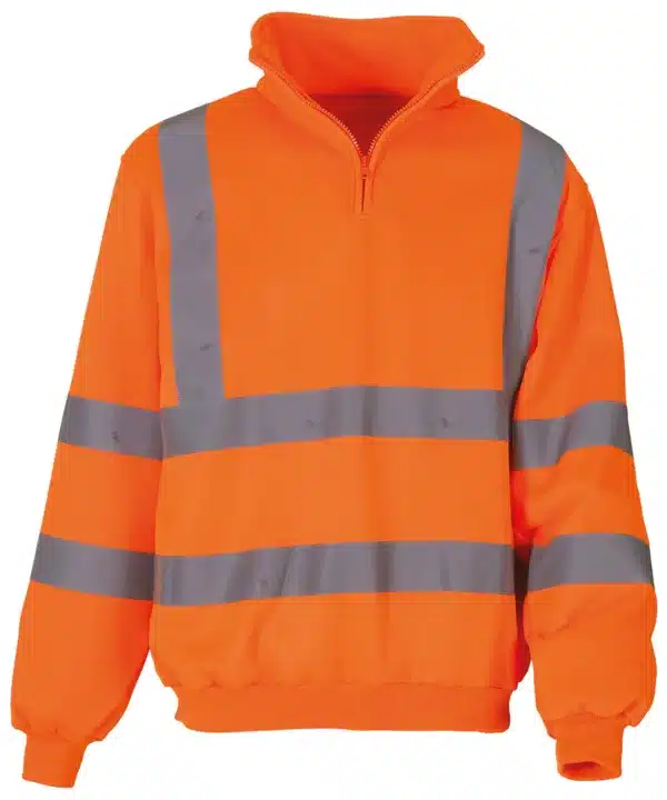 Hi-vis ¼-zip sweatshirts