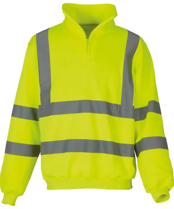 Hi-vis ¼-zip sweatshirts