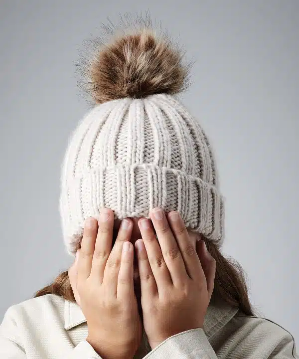 Junior Pom-Pom chunky beanies