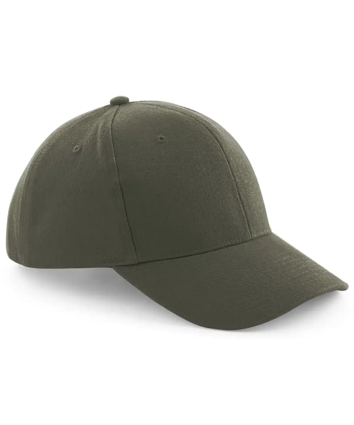 OLIVE GREEN PROSTYLE HEAVY BRUSHED CAP FOR CUSTOM EMBROIDERY.