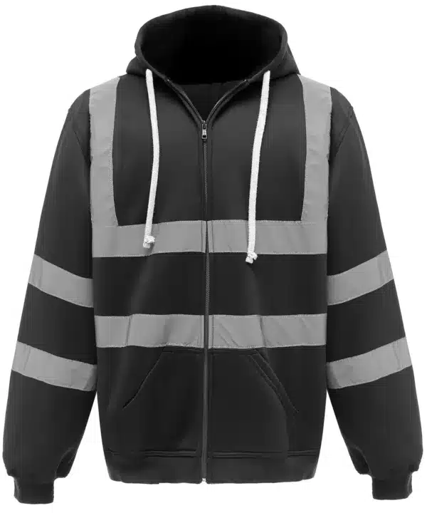 Hi-vis zip hoodies