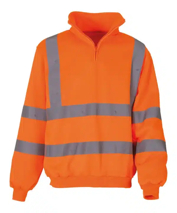 Hi-vis ¼-zip sweatshirts