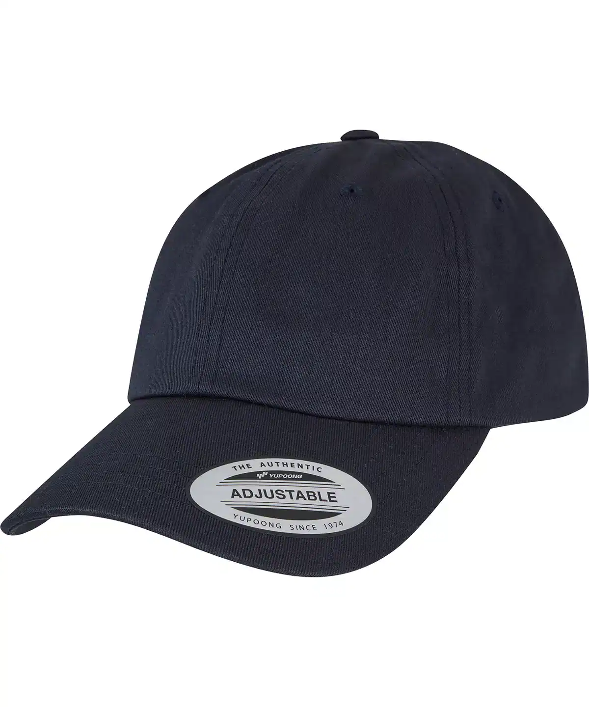 Navy dad hat baseball cap, adjustable strap, unisex casual cap for everyday wear, perfect gift option.