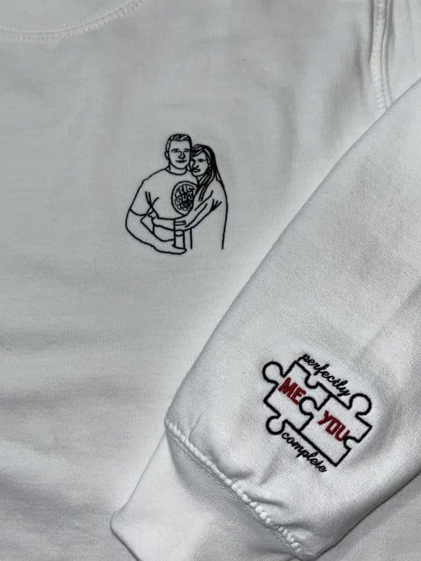 Personalised Photo Outline Embroidery