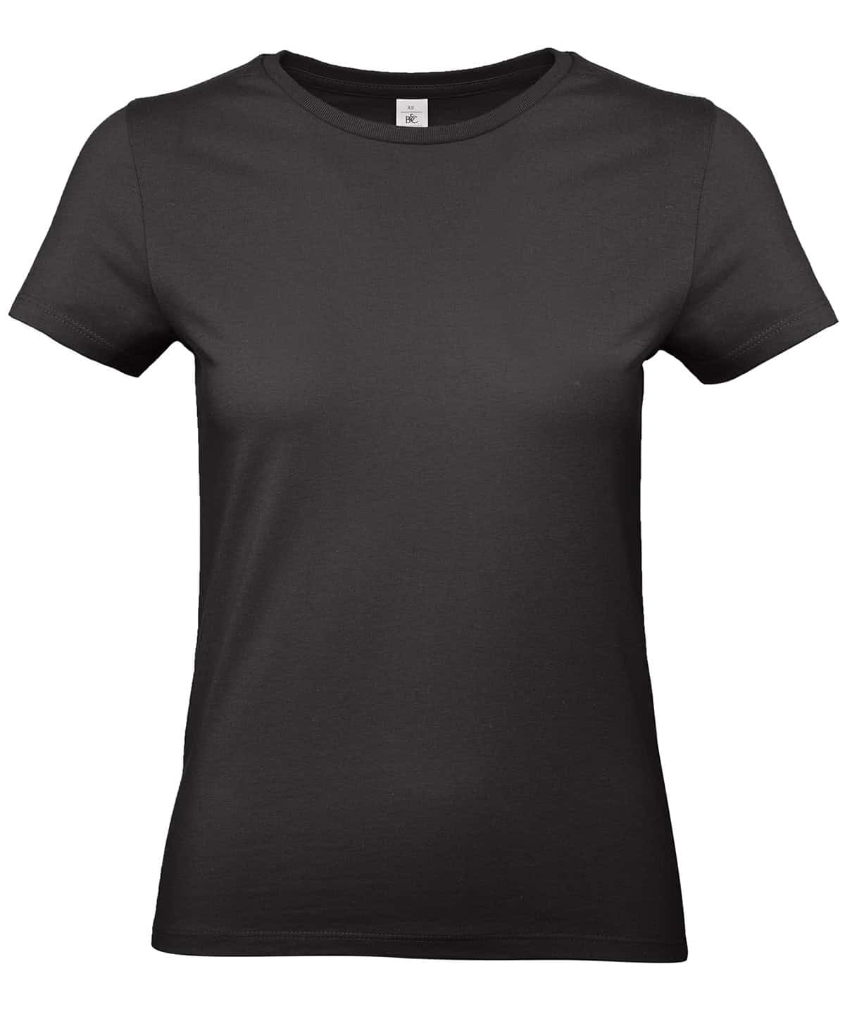 Black women's T-shirt, size XS, from B&C E190 / B220F collection.