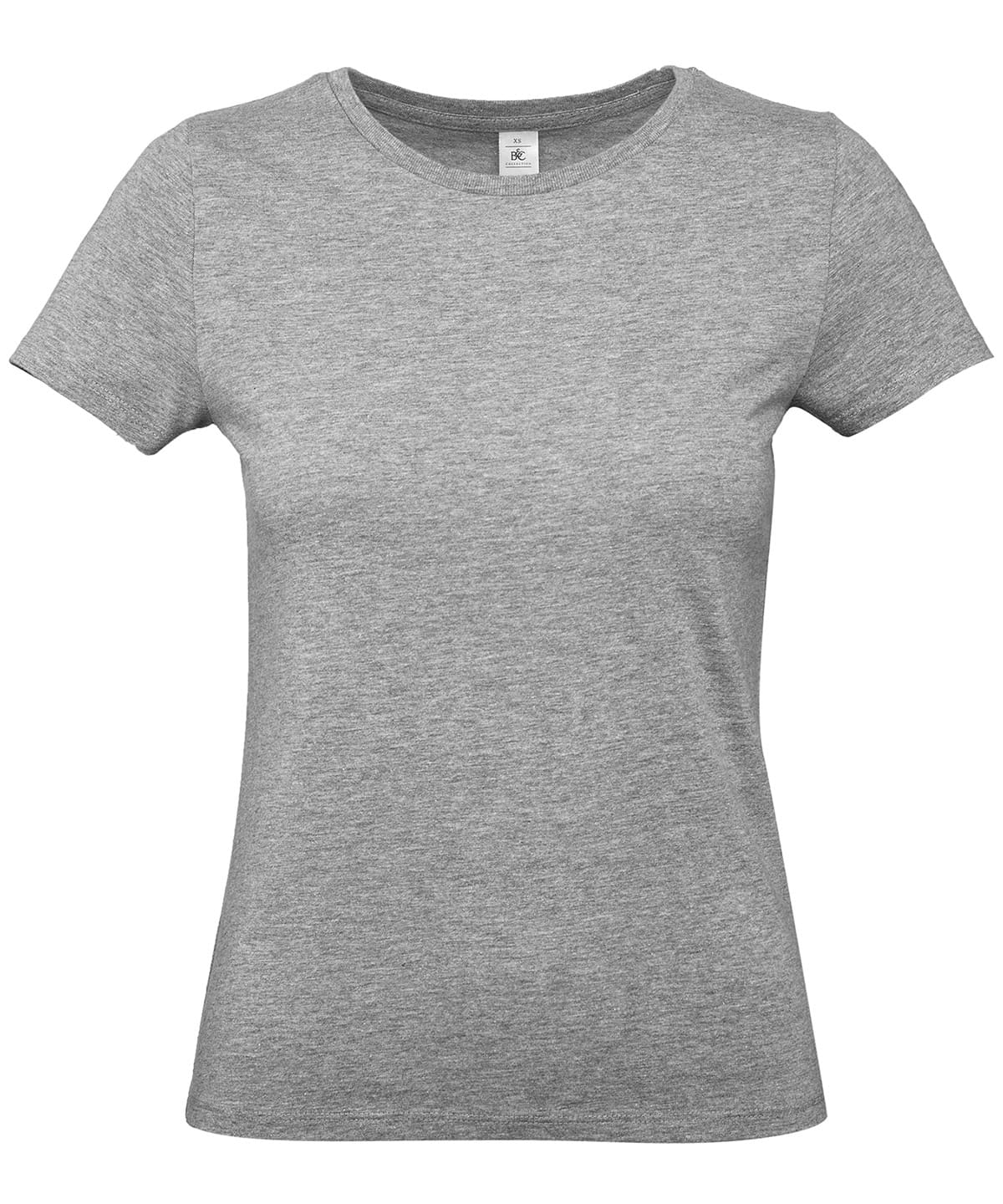 Women’s grey sports T-shirt, ideal for activewear and casual outfits, featuring comfortable fabric a.
