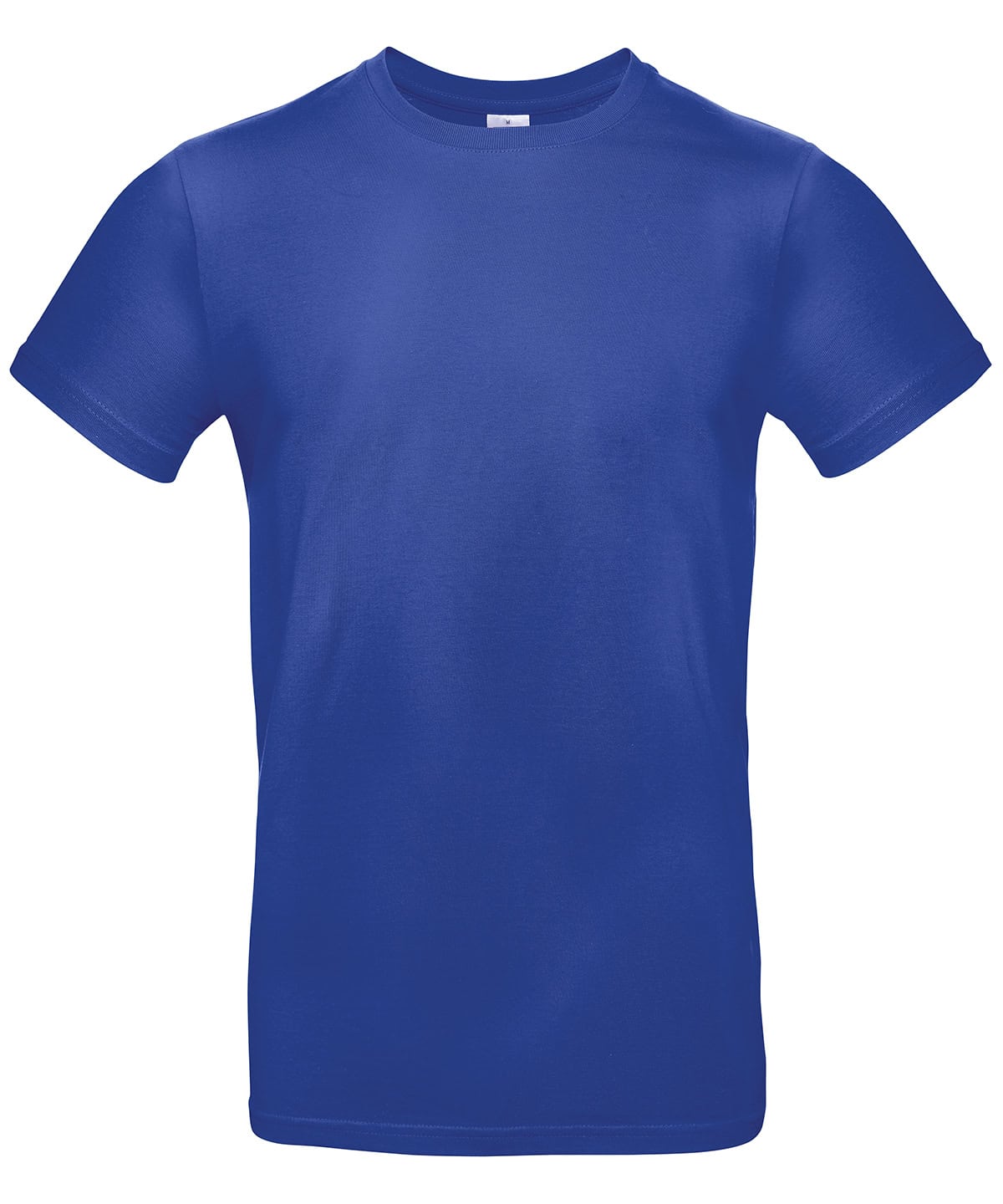 Bright cobalt blue T-shirt in XS, perfect for custom embroidery and printing.