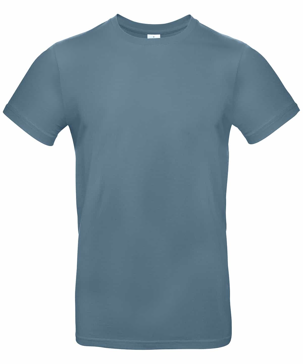 Shirt in stone blue with custom printing by CapeBali, perfect for casual wear.