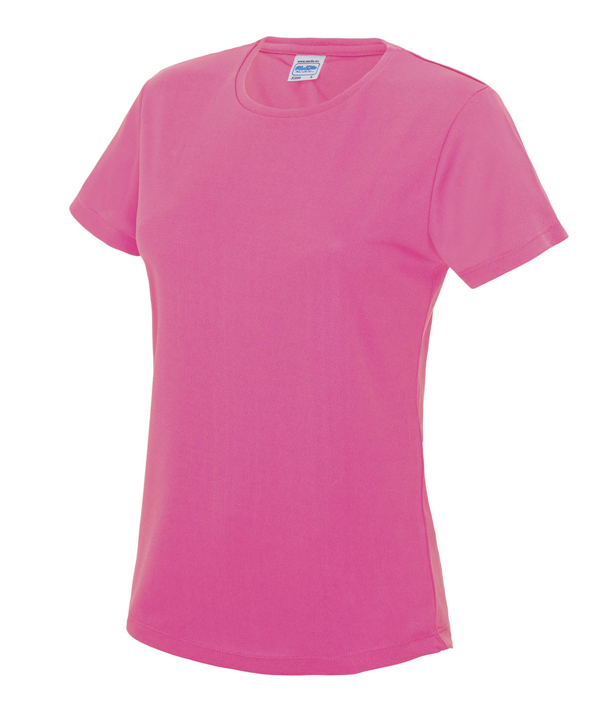 Pink ladies T-shirt with embroidery and printing, size XS. Perfect for casual wear and customised de.