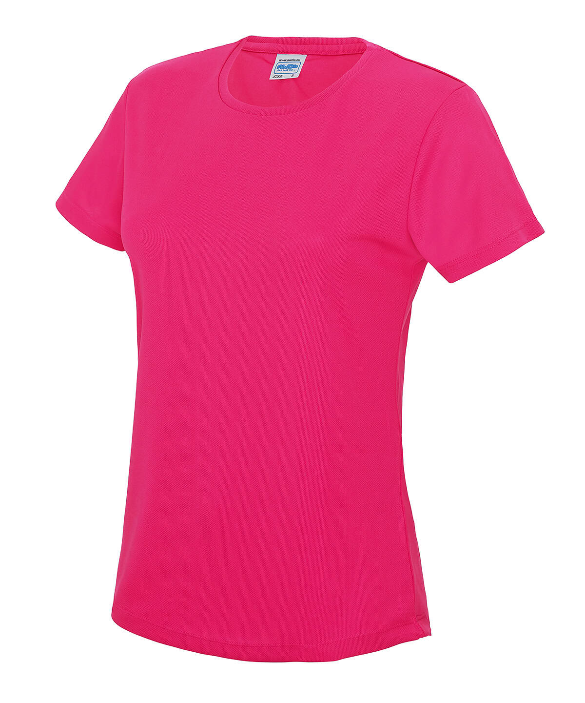 Hot Pink Ladies T-Shirt with Embroidery & Printing.