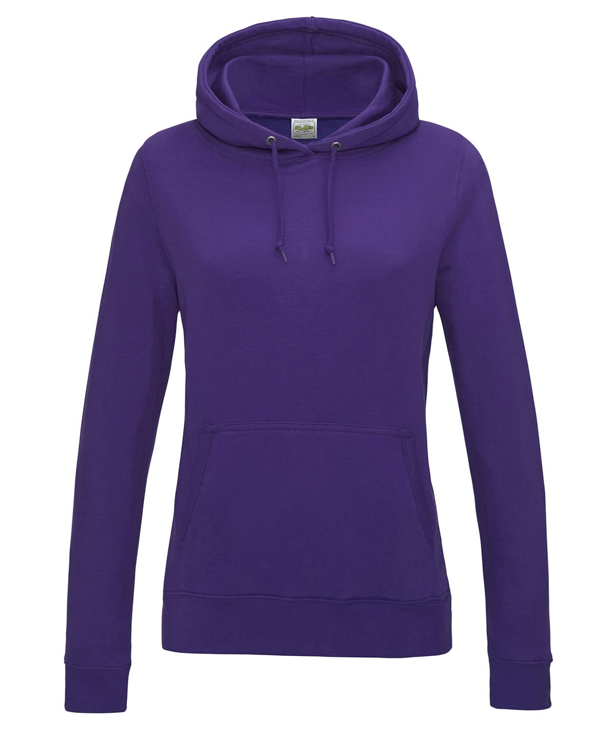Vibrant purple ladies hoodie with embroidery and printing options, XS size, perfect for custom school or team wear.