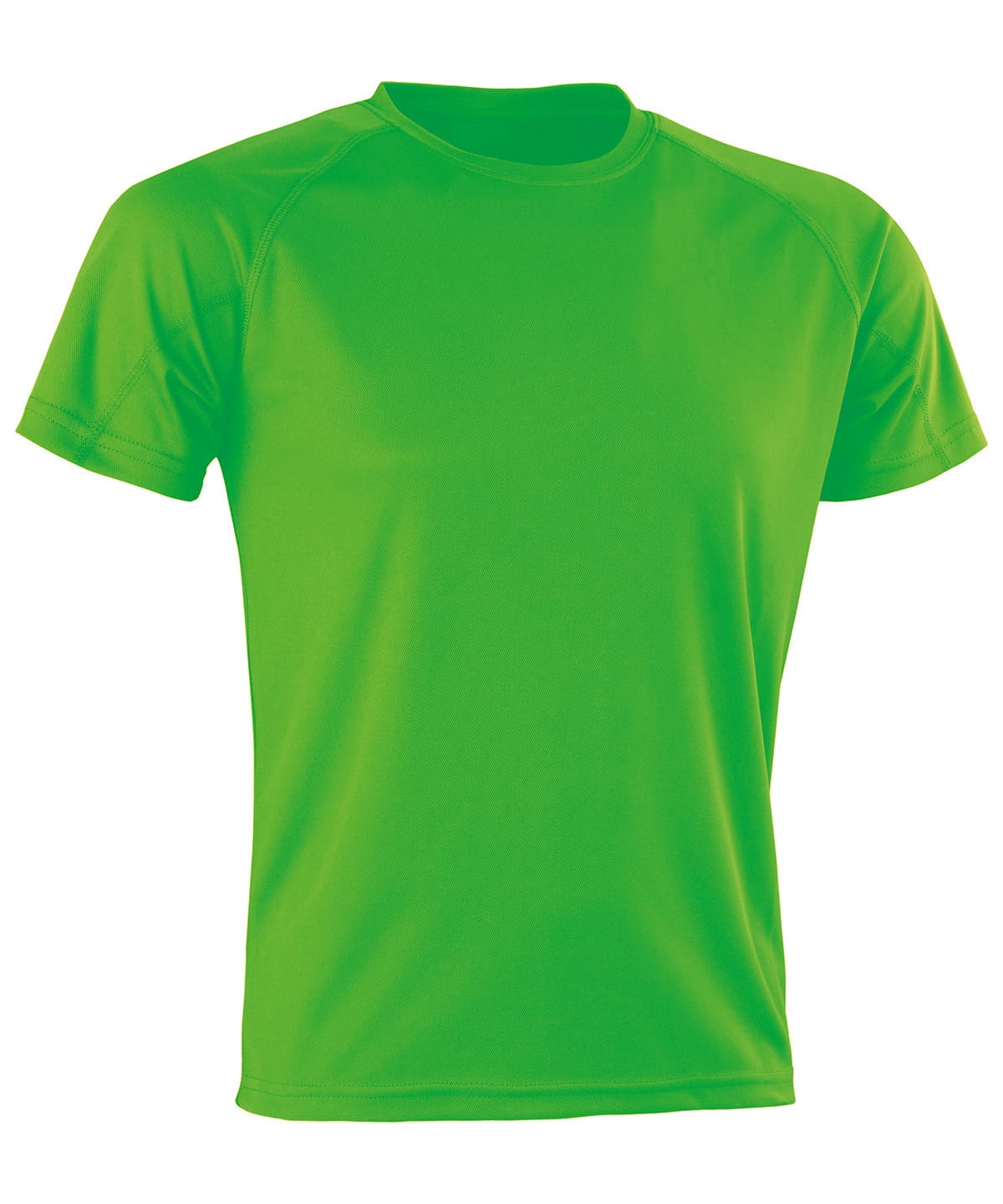 A breathable Flo Green performance T-shirt ideal for sports and activewear.