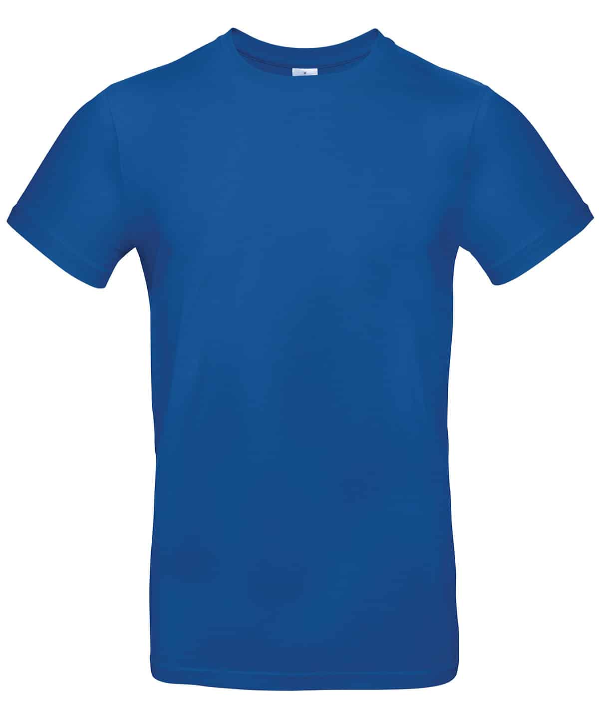 Blue T-shirt perfect for embroidery and printing. Customisable clothing for branding and events.