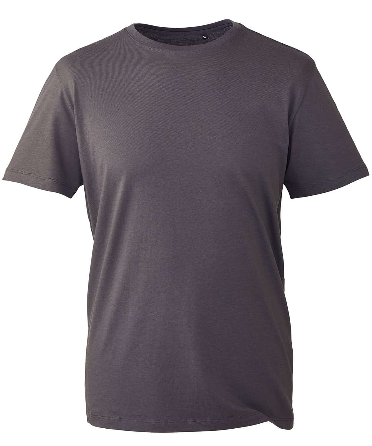 Charcoal Anthem T-shirt with embroidery and printing, XS size. Perfect for casual wear and custom de.