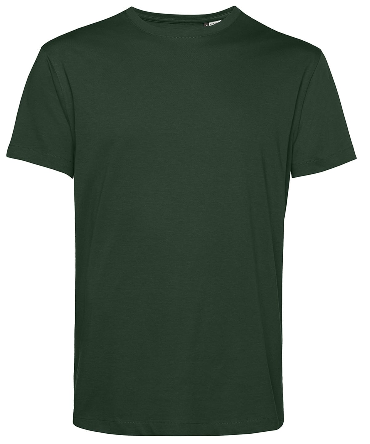 Plain forest green T-shirt for custom embroidery and printing.