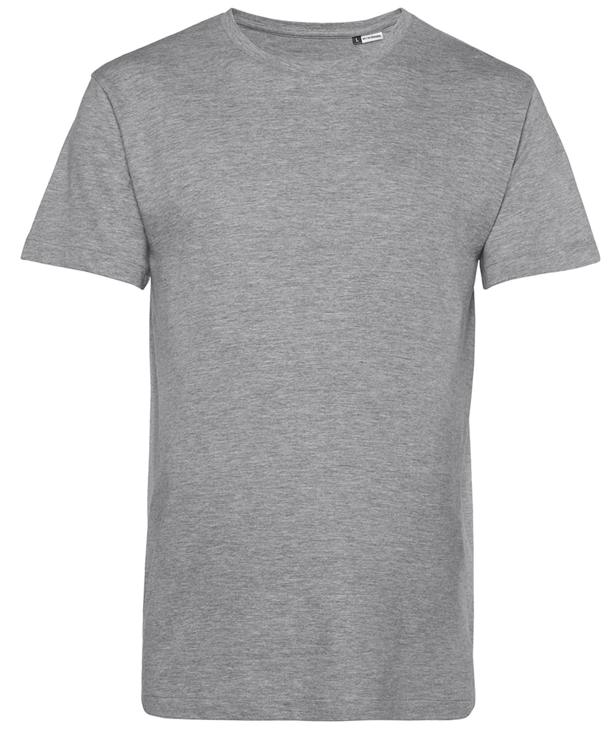 Heather grey T-shirt ideal for custom embroidery and printing, available in XS size.