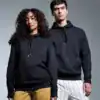 Custom embroidered and printed hoodie, perfect for casual wear or team uniforms. High-quality fabric and modern design.