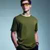 Shirt in olive green with a casual fit, perfect for everyday wear.