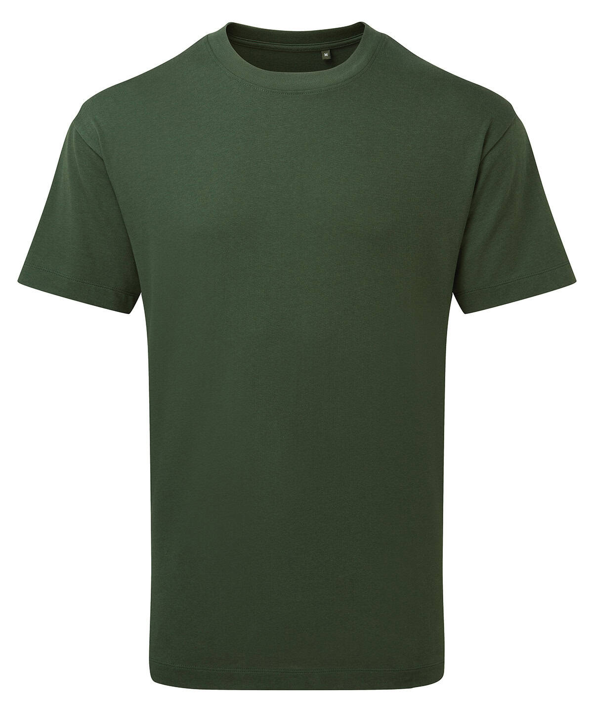 Heavyweight forest green t-shirt with embroidery and printing options. Perfect for casual and promot.