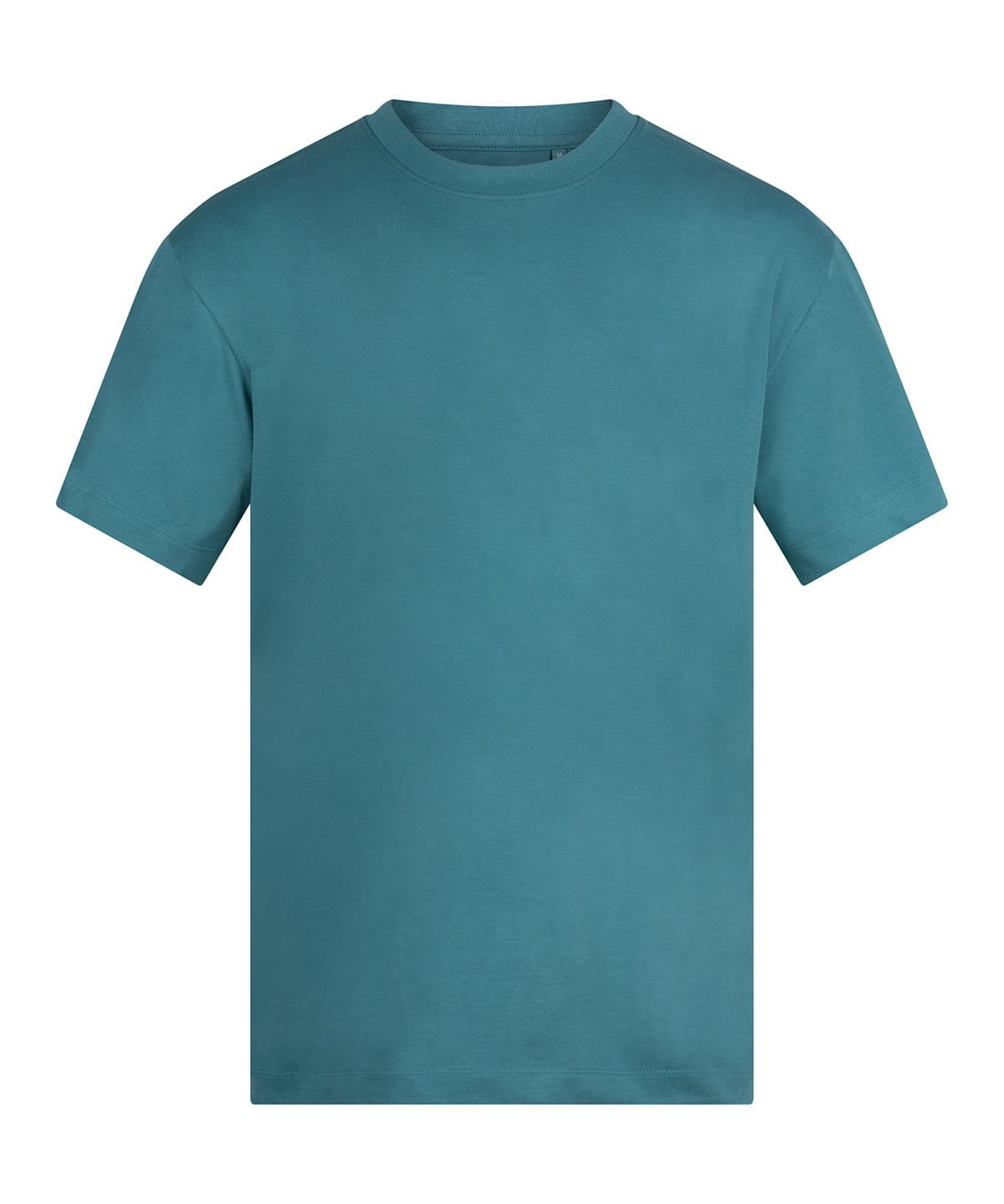 Quality teal heavyweight T-shirt with embroidery and printing options. Perfect for casual wear and c.