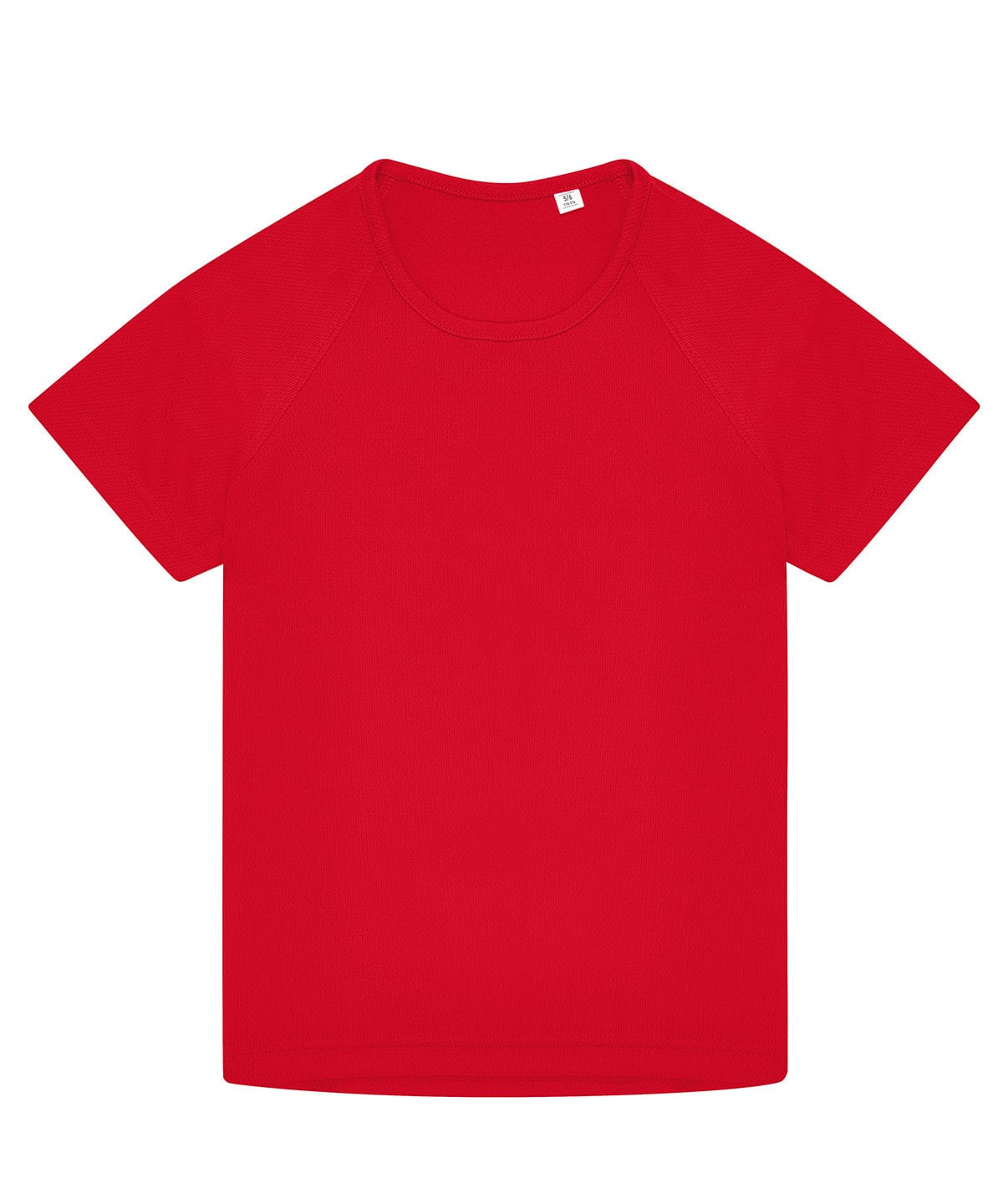 Red B&C Active T-shirt for kids aged 5-6 years. Perfect for sports and casual wear with comfortable.