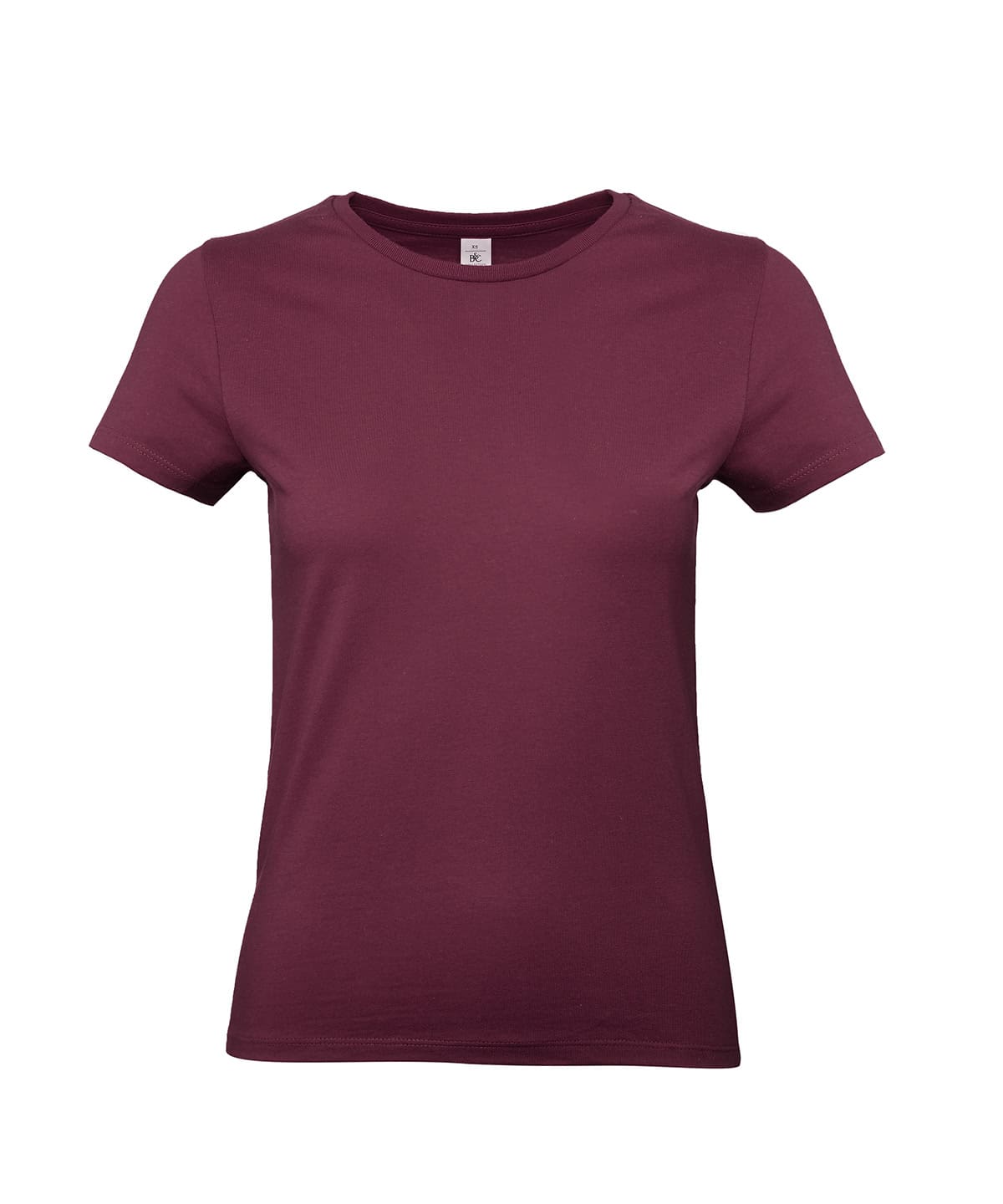 Burgundy women's T-shirt with embroidery and printing by CapeBali.
