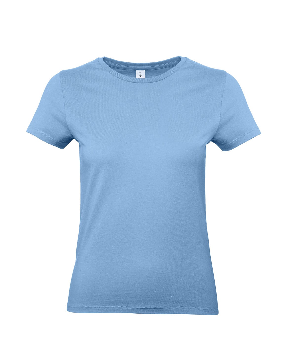 Sky Blue women's T-shirt for embroidery and printing.