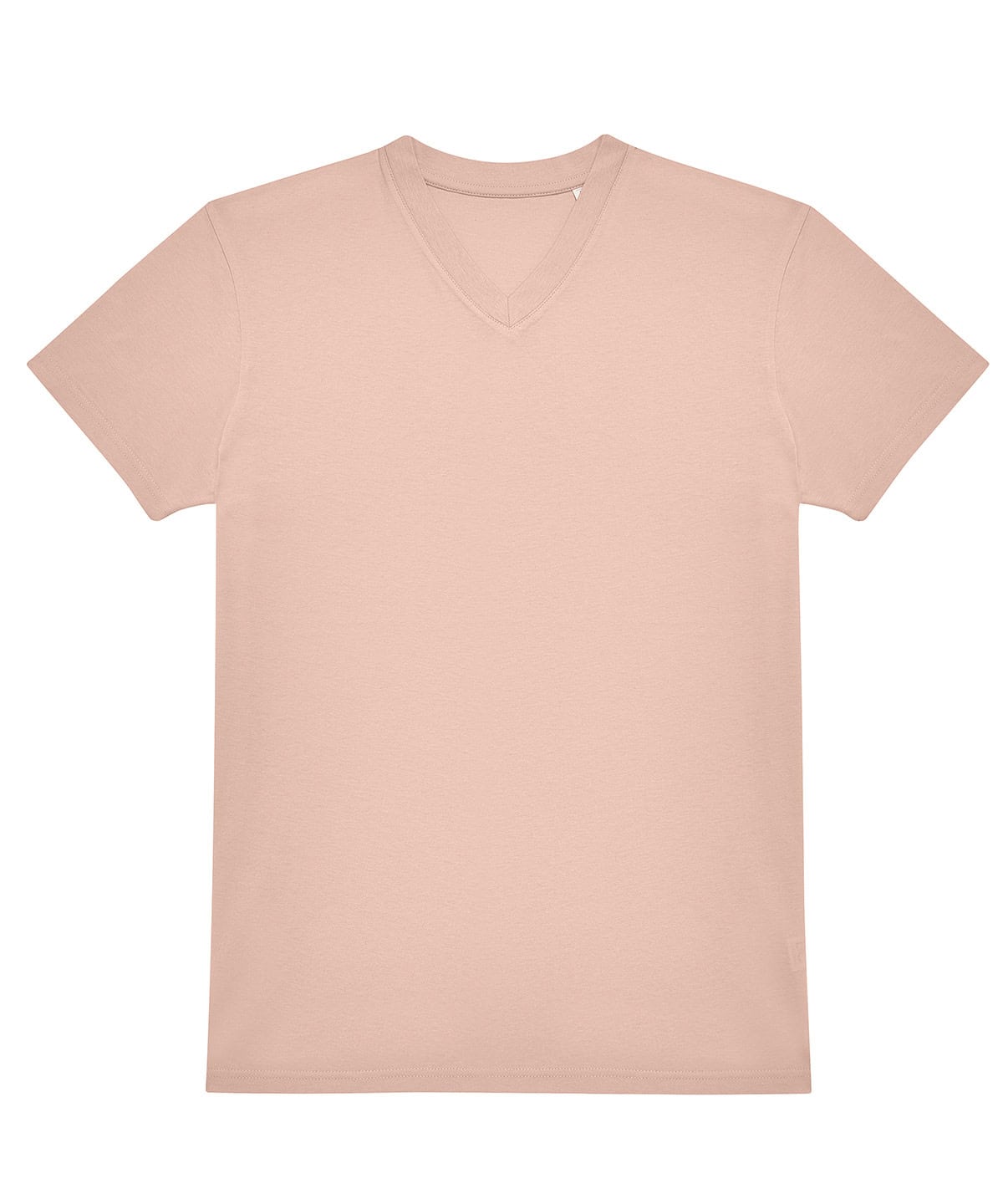 Soft Rose V-neck embroidered T-shirt, XS size, high-quality printing and embroidery.