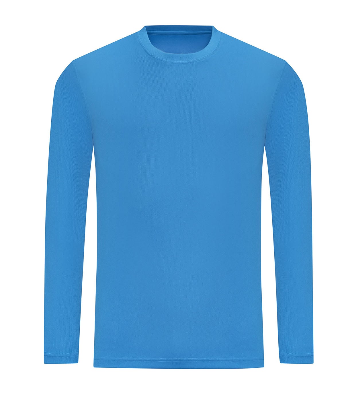 Sapphire Blue long sleeve T-shirt with embroidery and printing options. Perfect for casual and promo.