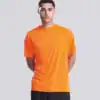 Bright orange Cool Smooth T-shirt, casual wear for men, JC020 model.