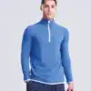 High-quality men's ½ zip sweatshirt with moisture-wicking fabric for activewear.