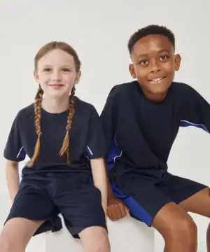 Kids performance panel t-shirt for sports and casual wear. Comfortable, stylish, and perfect for act.