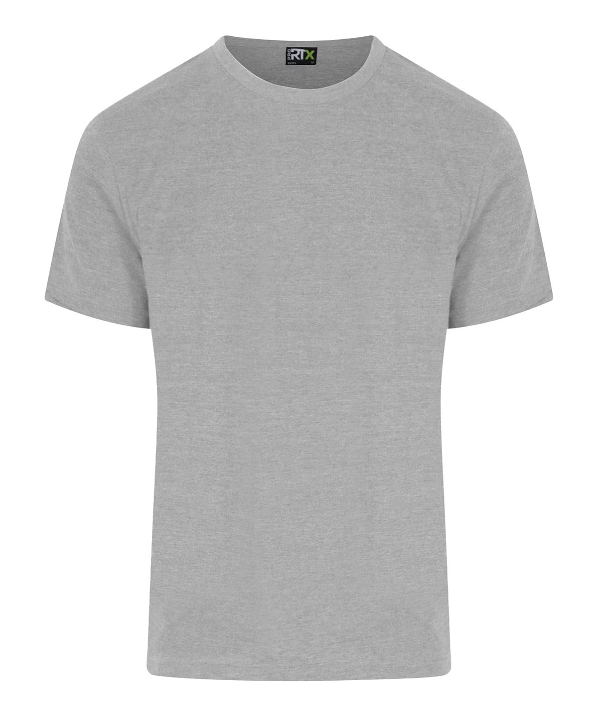 Comfortable Heather Grey T-shirt with professional embroidery printing for promotional use.