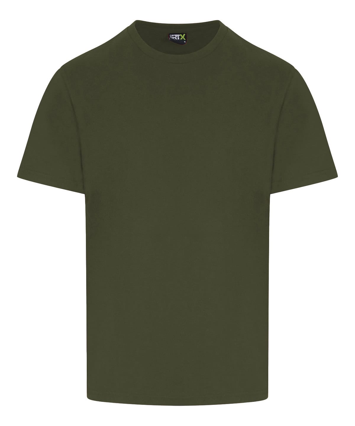 High-quality khaki t-shirt with a comfortable fit, perfect for personalised embroidery.