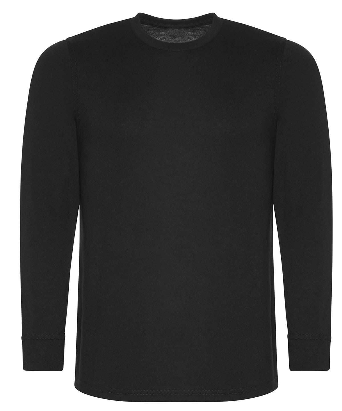 Black long sleeve t-shirt for custom embroidery and printing.