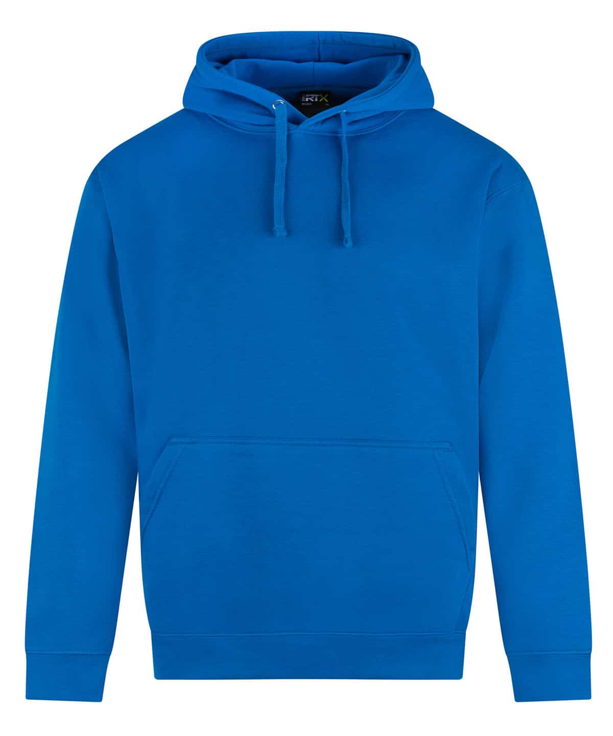 Hooded sweatshirt in vibrant sapphire blue, perfect for casual wear and embroidery printing.