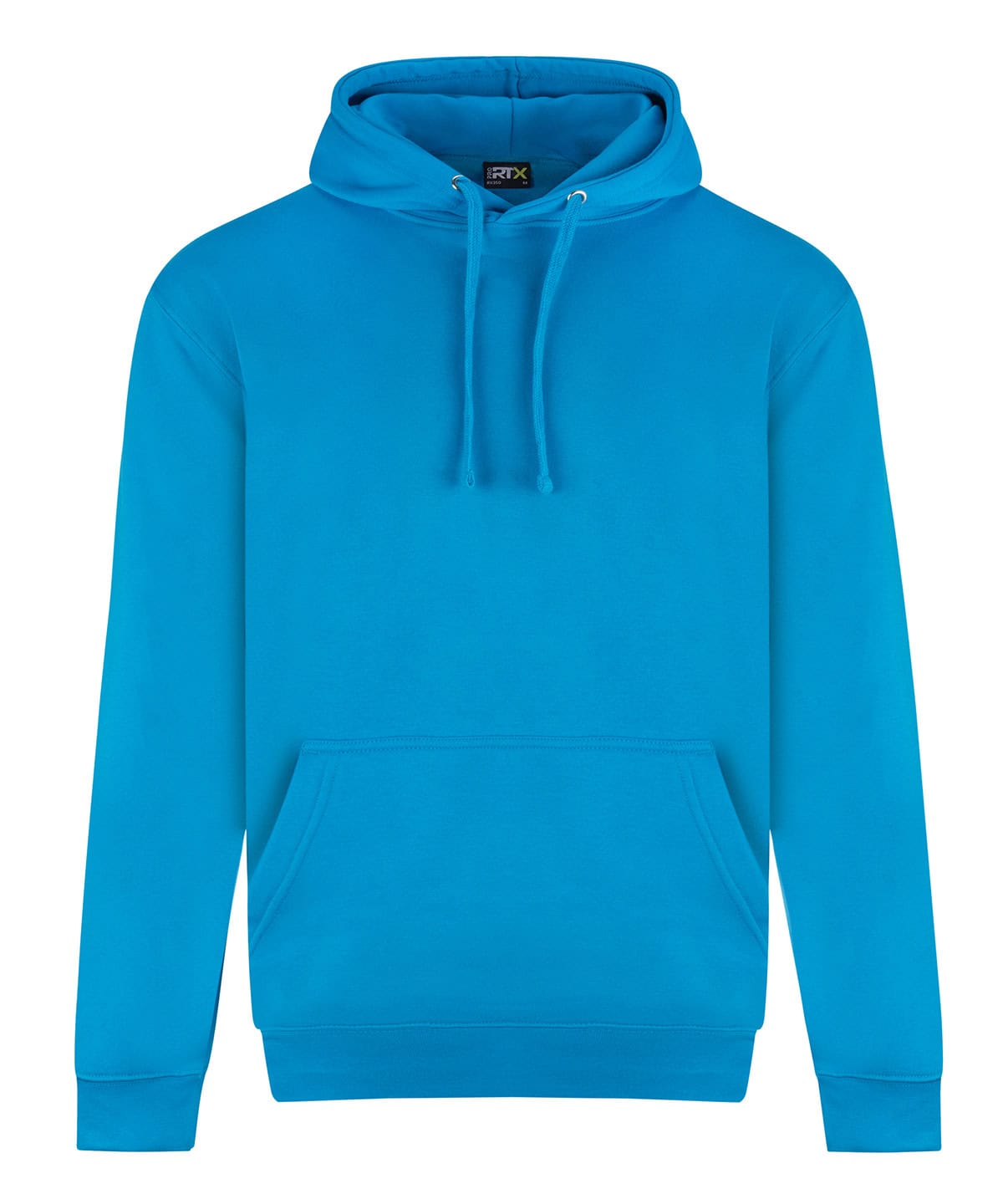 Bright turquoise hoodie with embroidery and printing, XS size, casual wear.