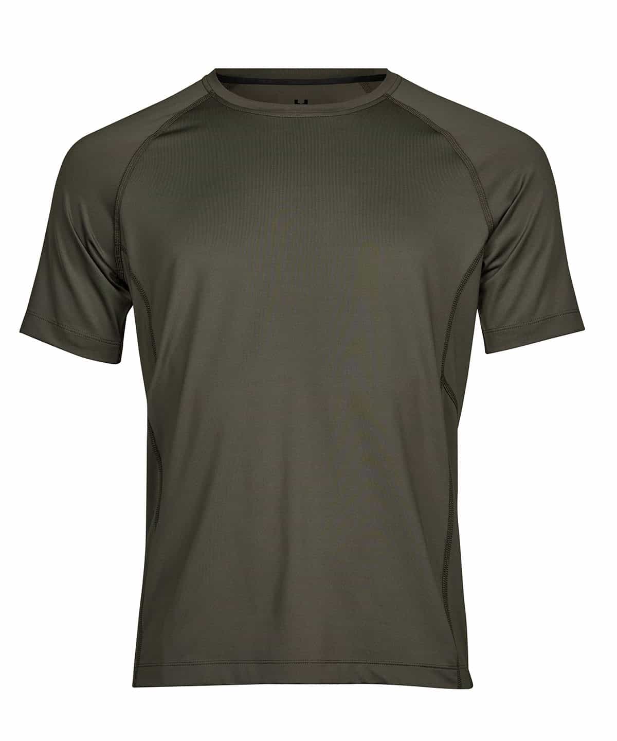 Deep green CoolDry T-shirt ideal for sports and activewear, featuring breathable fabric and comforta.