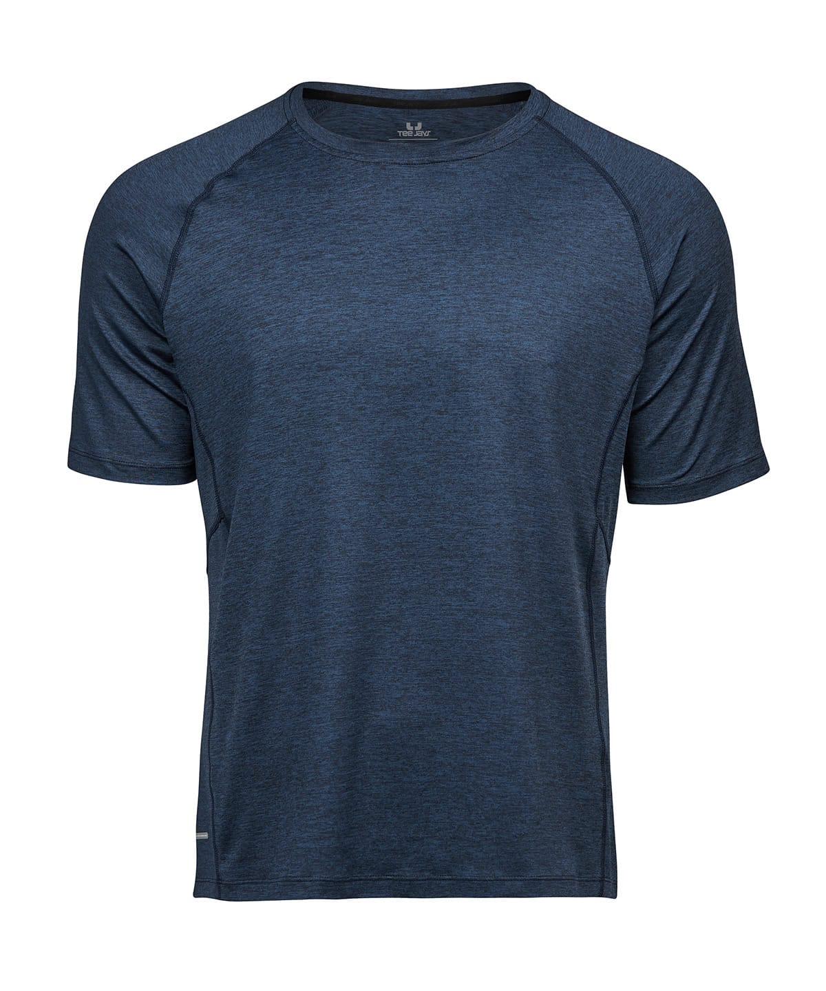 Navy Melange CoolDry T-shirt with embroidery and printing options. Perfect for sports and casual wea.