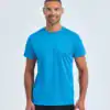 Shirt in Bright Blue for Activewear and Sportswear.