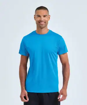 Shirt in Bright Blue for Activewear and Sportswear.
