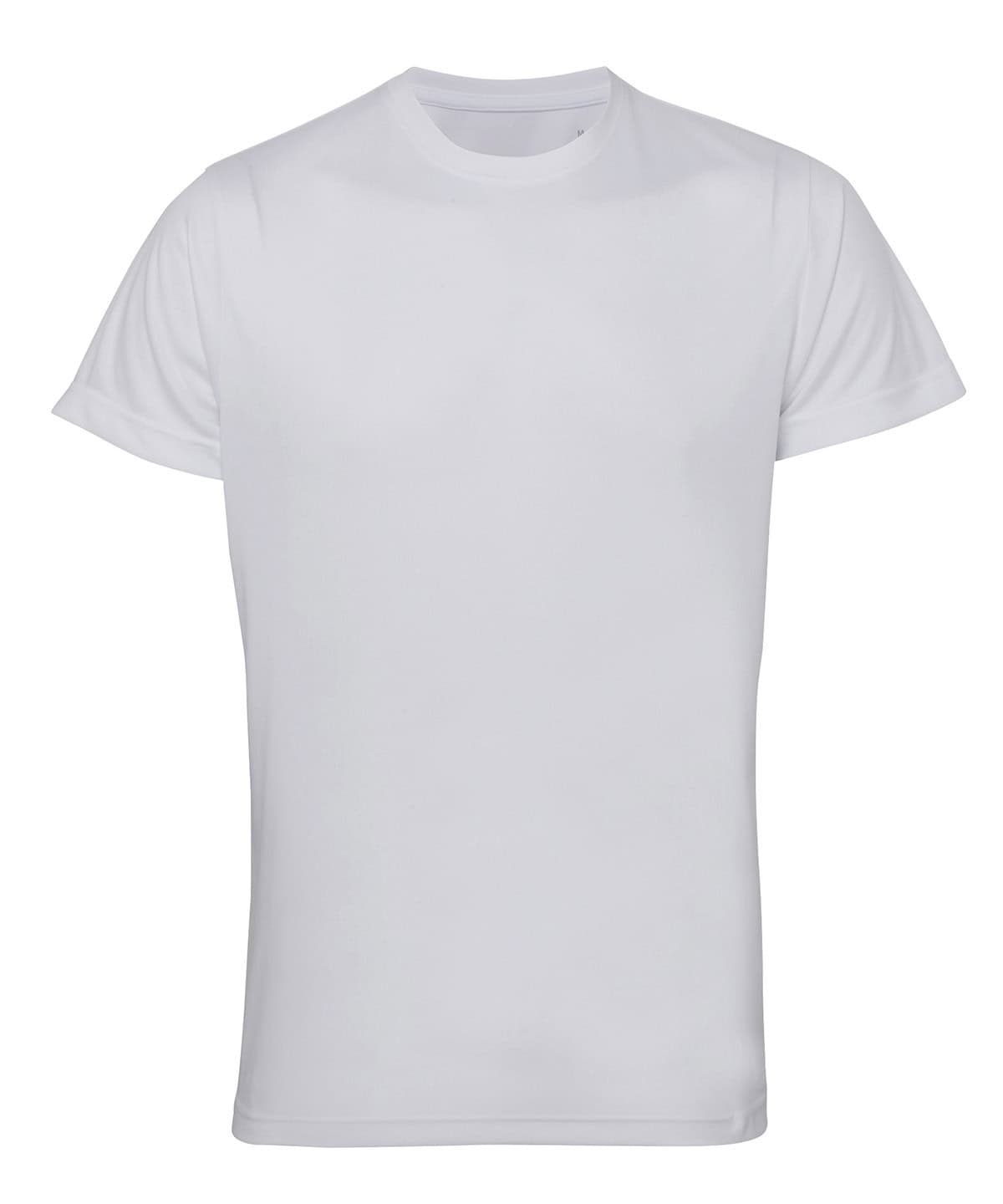 White TriDri recycled performance T-shirt, S size, ideal for active sportswear.