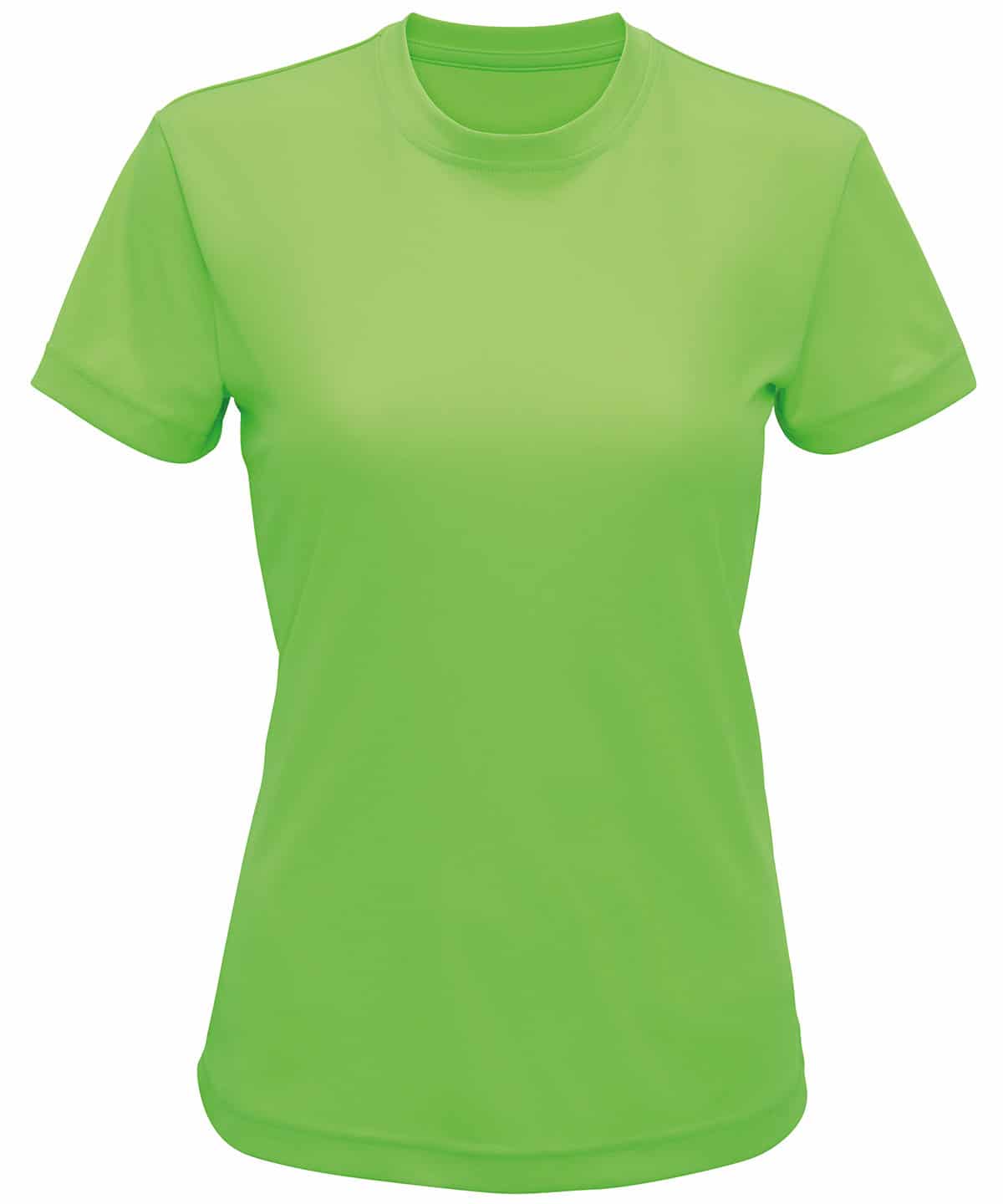 Recycled green performance T-shirt with embroidery and printing options. Perfect for activewear and.