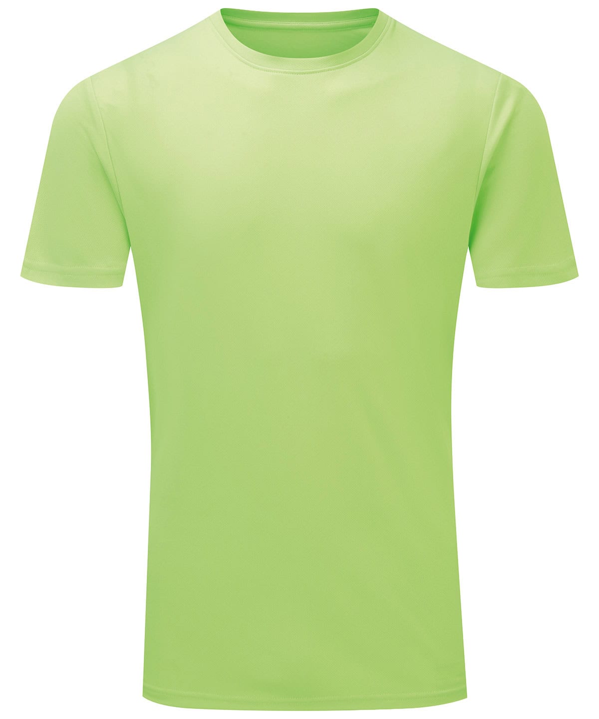 Recycled TriDri Ion-Charge T-shirt in vibrant Lightning Green, perfect for eco-conscious sportswear.