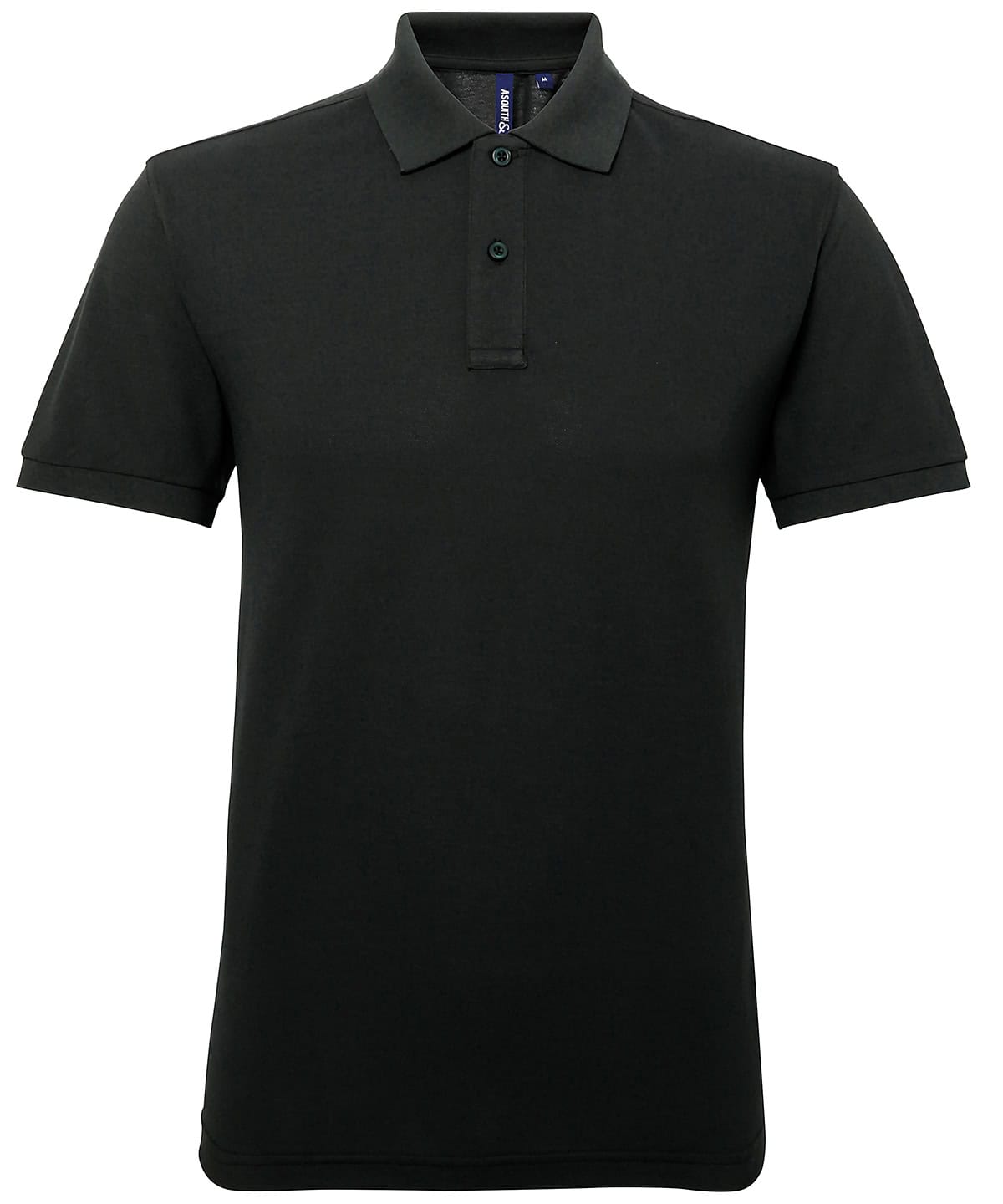 Polycotton blend polo shirt in bottle green, size small, ideal for custom embroidery and printing.